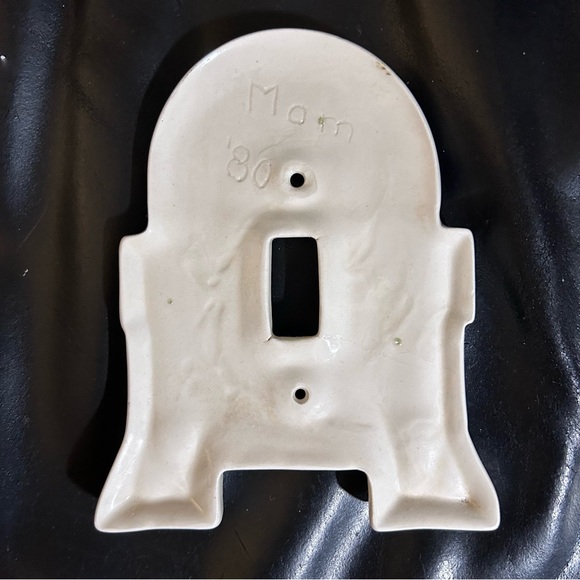 Vintage STAR WAR R2D2 ceramic light switch cover - Picture 3 of 6